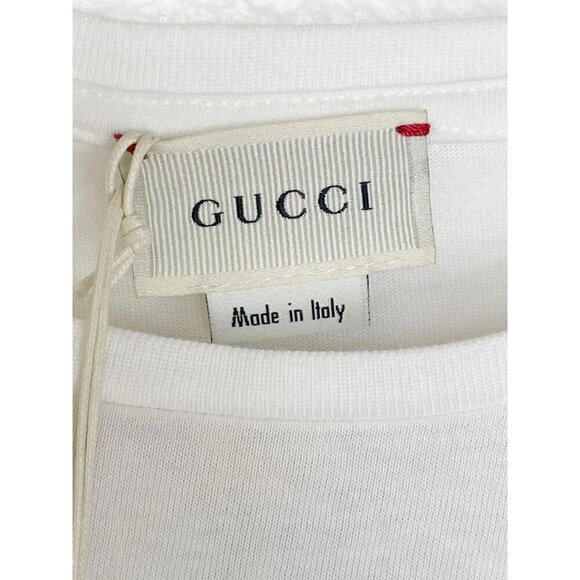 NWT Gucci Kids strawberry print T-shirt in white Size 12 - Picture 4 of 9